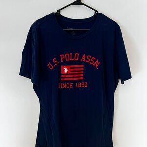 PREOWNED Polo Tee Navy Size XL